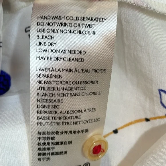 Anthropologie Maeve Marisol Ruffled Ski Blouse Top Size 2 EUC - Picture 9 of 12